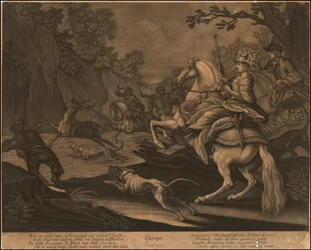 Ca. 1770 allegorisches Mezzotinto von Europa