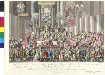 Krönung von Kaiser Leopold II. zum König von Ungarn in Bratislava am 15. November 1790