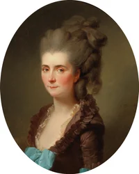 Porträt der Marquise de Chambray, geb. Vernier de Joyencourt, 1776