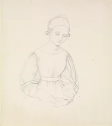 Porträt der Frau des Künstlers, Nina, ca. 1830