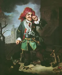 Porträt von Clemens Perkeo, Narr am Hof von Heidelberg