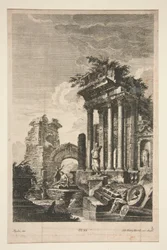 Capriccio mit römischen Ruinen