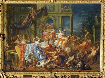 Der Kampf zwischen Kentauren und Lapithen, einem legendären Stamm in Thessalien