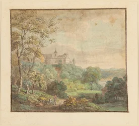 Landschaft mit Schloß