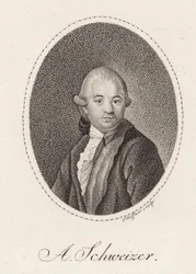 Porträt des Komponisten Anton Schweitzer 1735-1787, 1785
