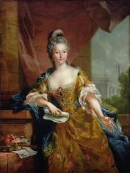 Die Schauspielerin Mademoiselle Evrard