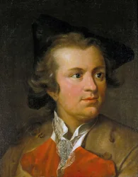Porträt von Gotthold Ephraim Lessing 1729-1781, um 1755