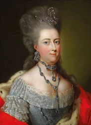 Porträt von Markgräfin Philippine von Brandenburg-Schwedt 1745-1800, Landgräfin von Hessen-Kassel
