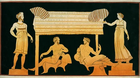 Satyrn entspannen sich unter dem Auge von Dionysos und Demeter, c.1796