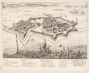 Stadt und Schloss Landscron von I.K.M Christiano Quinto erobert Anno 1676