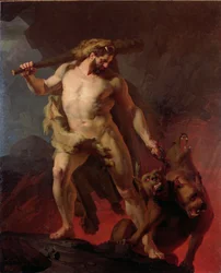 Herkules entfernt Kerberos von den Toren der Hölle, 1855