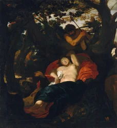 Nymphe und Schäfer, ca. 1625