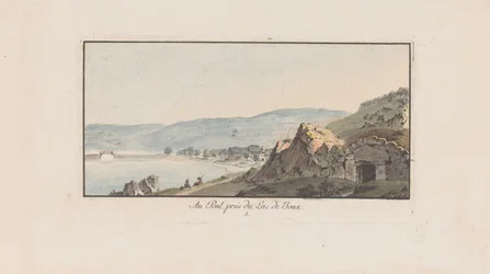 Ansicht von Le Pont am Lac de Joux (Serie: Landschaften in der Schweiz)