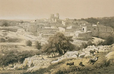 Bethanien. Radierung von Bernatz et alii - Steinkopk J.F. Editore