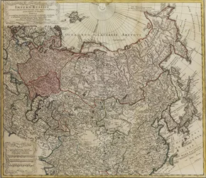 Karte von Russland aus: Imperii Russici et Tartariae universae tam majoris et Asiaticae quam minoris et