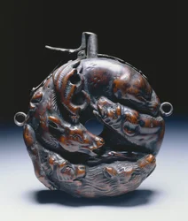 Pulverflasche, ca. 1680