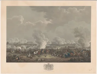 Schlacht bei Waterloo, 1815 (Twaalf platen van de aankomst en inhuldiging van Willem I in Brussel en de slagen bij Quatre-Bras en Waterloo in 1815)