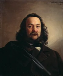 Porträt von Ferdinand Freiligrath 1810-1876, 1851