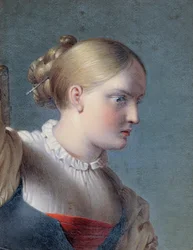 Brustbild eines Mädchens (Studie zu "Hermann und Dorothea")