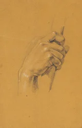 Handstudie zu "Ossian und Malvina"