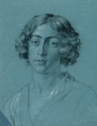 Porträtstudie zu "David mit dem Haupt Goliaths"