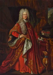 Karl III. Philipp, Kurfürst von der Pfalz (1661-1742) in den Roben des Ordens vom Goldenen Vlies
