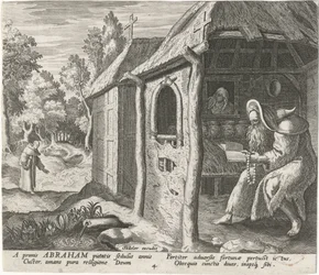 Abraham von Edessa als Einsiedler