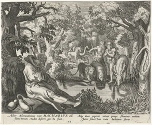 Makarios von Alexandria als Einsiedler