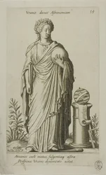 Urania, Muse der Astronomie (Tafel 15 aus Parnassus Biceps)