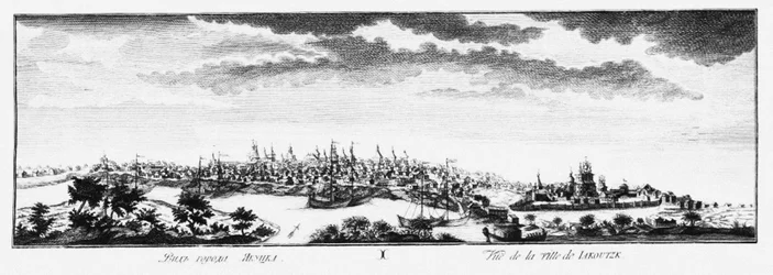 Ansicht von Jakutsk, ca. 1735