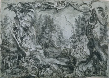 Heiliger Deicolus und der Eber, 1747-1748