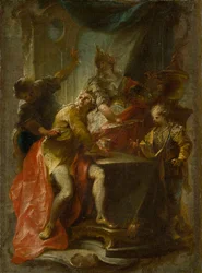 Die Ermordung des heiligen Eduard, König und Märtyrer, um 1750