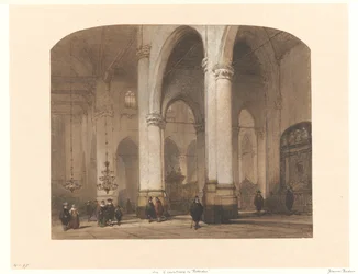 Ansicht in der St.-Laurenskerk in Rotterdam
