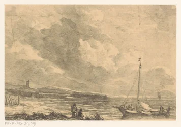 Segelboot legt an