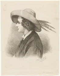 Porträt von Martinus Antonius Kuytenbrouwer im Profil