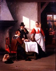 Eine Taverne Innenansicht