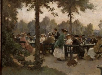 Der Teegarten nahe dem Palast Noordeinde