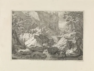 Ansicht eines Wasserfalls