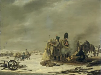 Biwak in Molodechno, 3-4 Dezember 1812: Eine Episode aus Napoleons Rückzug aus Russland