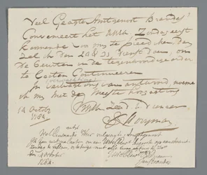 Brief von Pfarrer Hooyman an Jan Brandes