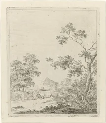 Landschaft mit Fischer