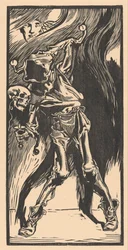 Der Tod als Harlekin, Bilboquet spielend