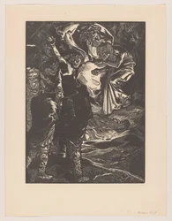 Macbeth und Banquo treffen die drei Hexen