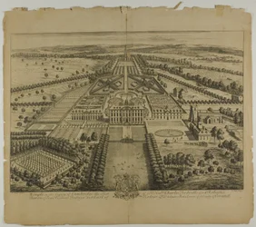 Wimple in der Grafschaft Cambridge, Tafel 32 aus Britannia Illustrata