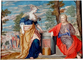 Christus und die Samariterin am Jakobsbrunnen