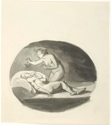 Psyche und der schlafende Amor