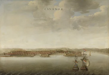Ansicht von Cannanore an der Malabarküste in Indien
