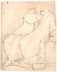 Detaille von "Die Aldobrandinische Hochzeit"