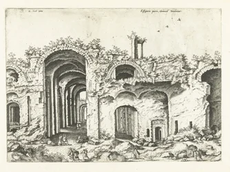 Dritte Ansicht der Thermen des Diokletian