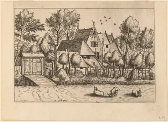 Landhaus mit Graben